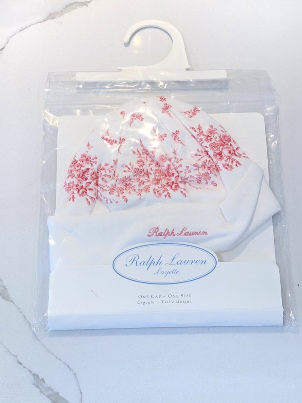 Ralph Lauren Girls Baby Infant Hat Cap Beanie Twins Triplets NEW
